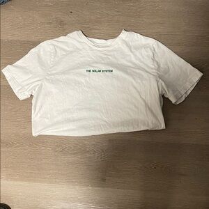 Men’s White Old Navy tee with Green Text